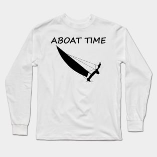 Aboat Time - Kat sailing Long Sleeve T-Shirt